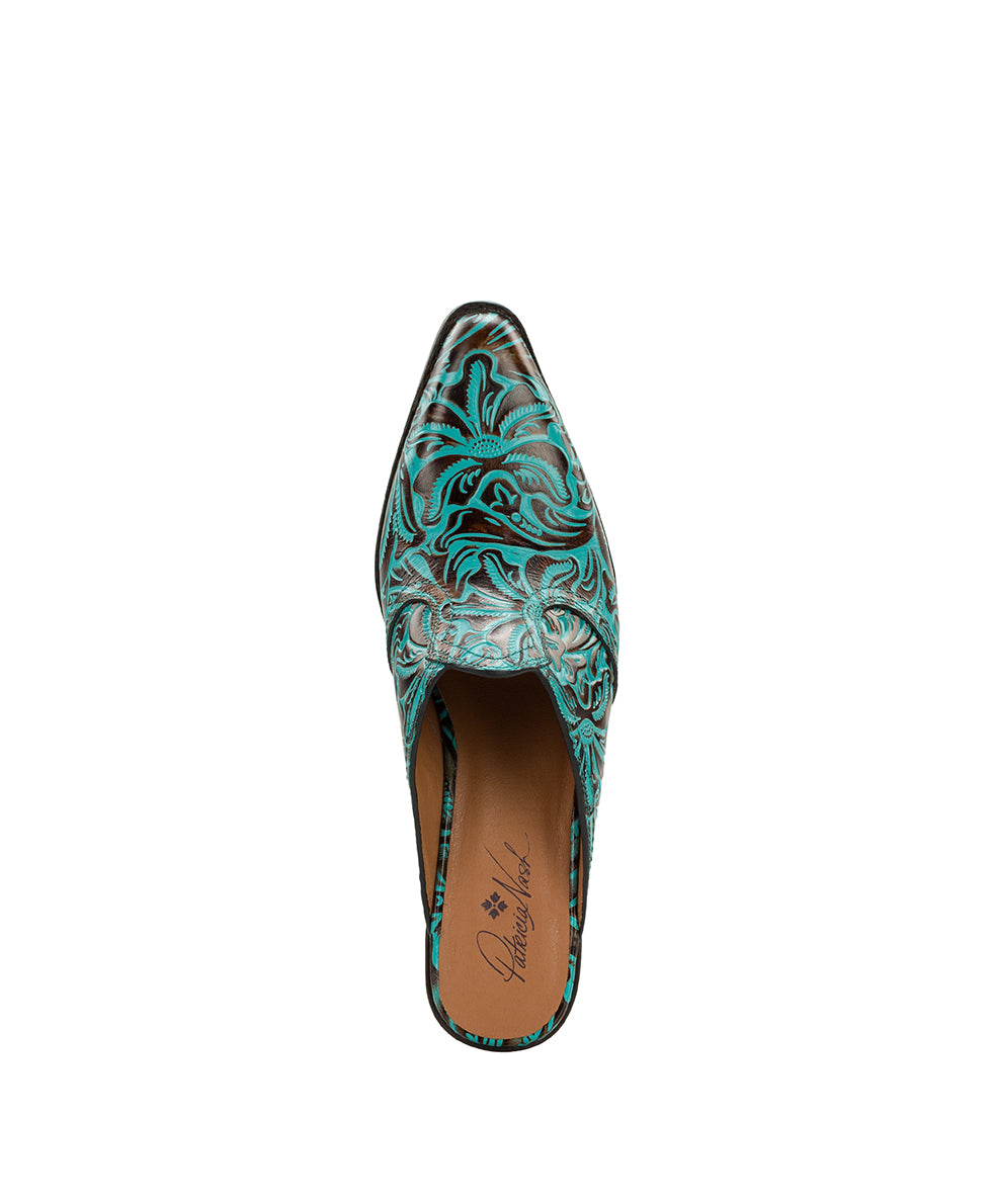Female - Batista Mule | Turquoise - by Patricia Nash - View 5 of 6