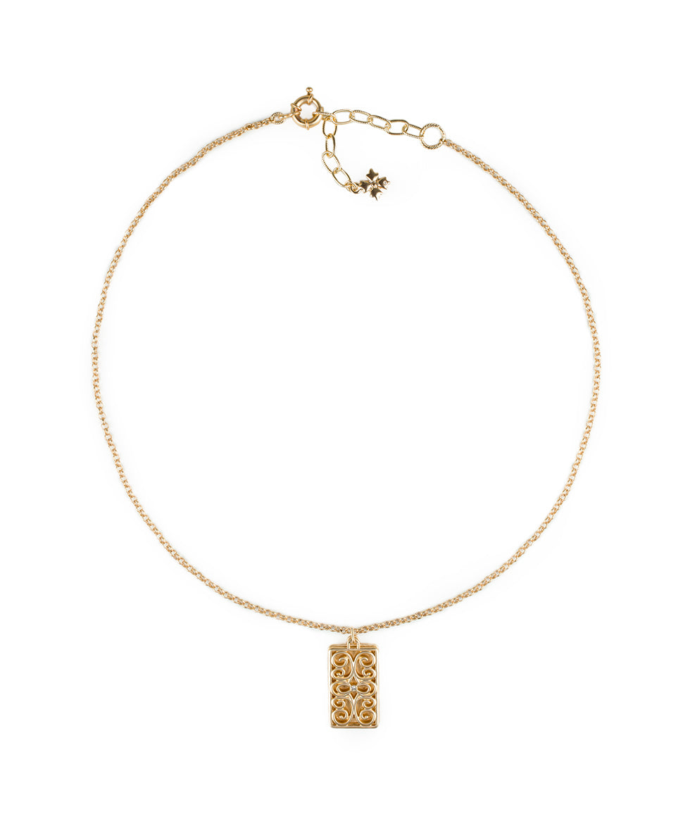 Rectangle Locket - Remember The Moments - egyptian gold - by Patricia Nash - View 2 of 4
