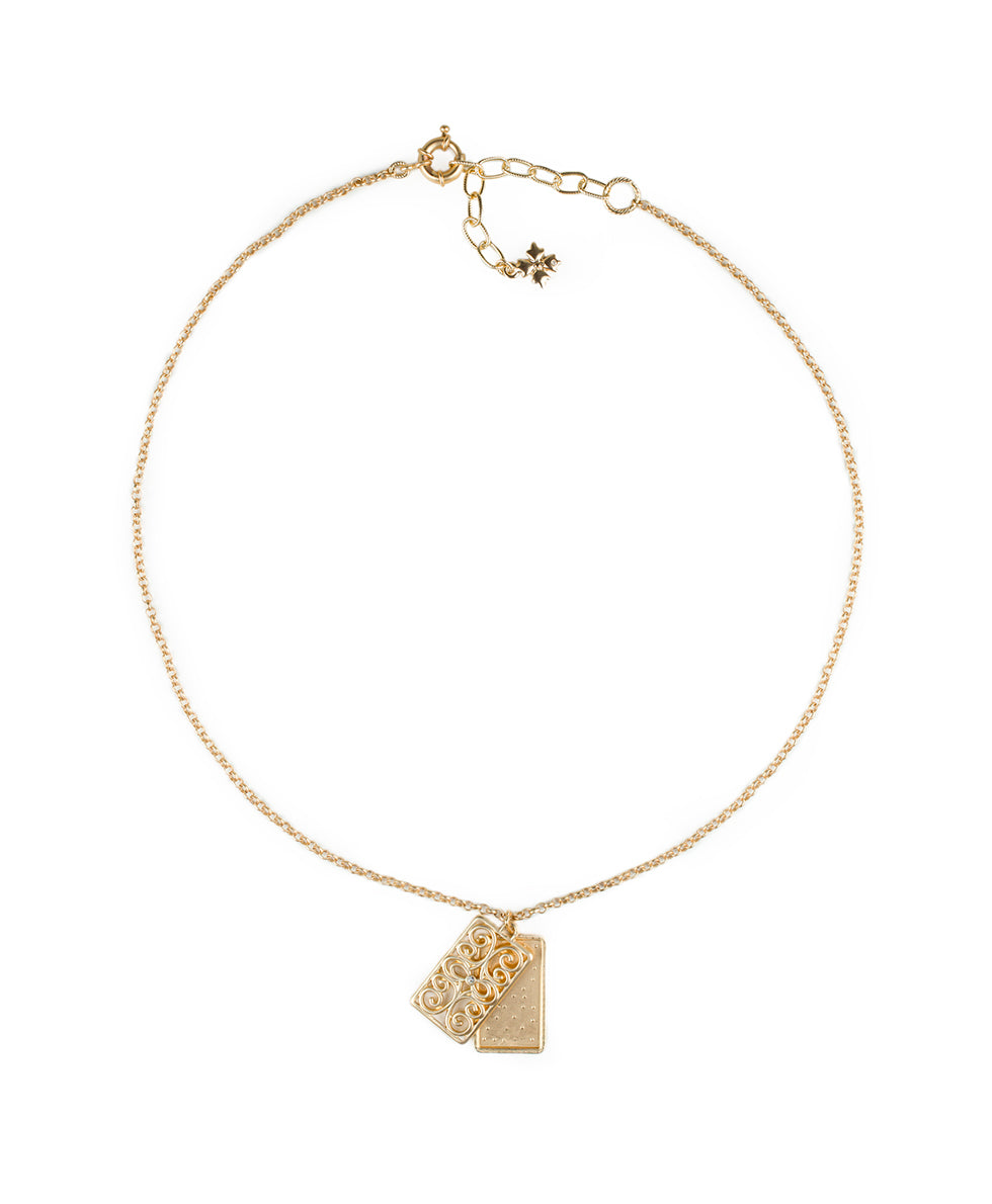 Rectangle Locket - Remember The Moments - egyptian gold - by Patricia Nash - View 3 of 4