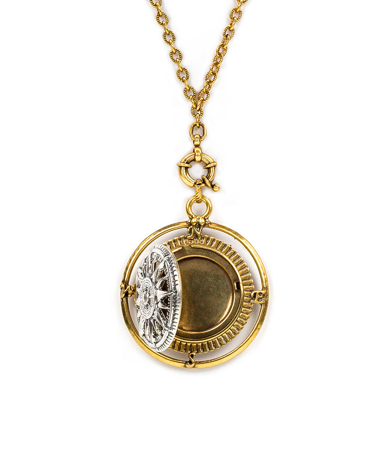 Compass Locket Pendant Necklace – Patricia Nash