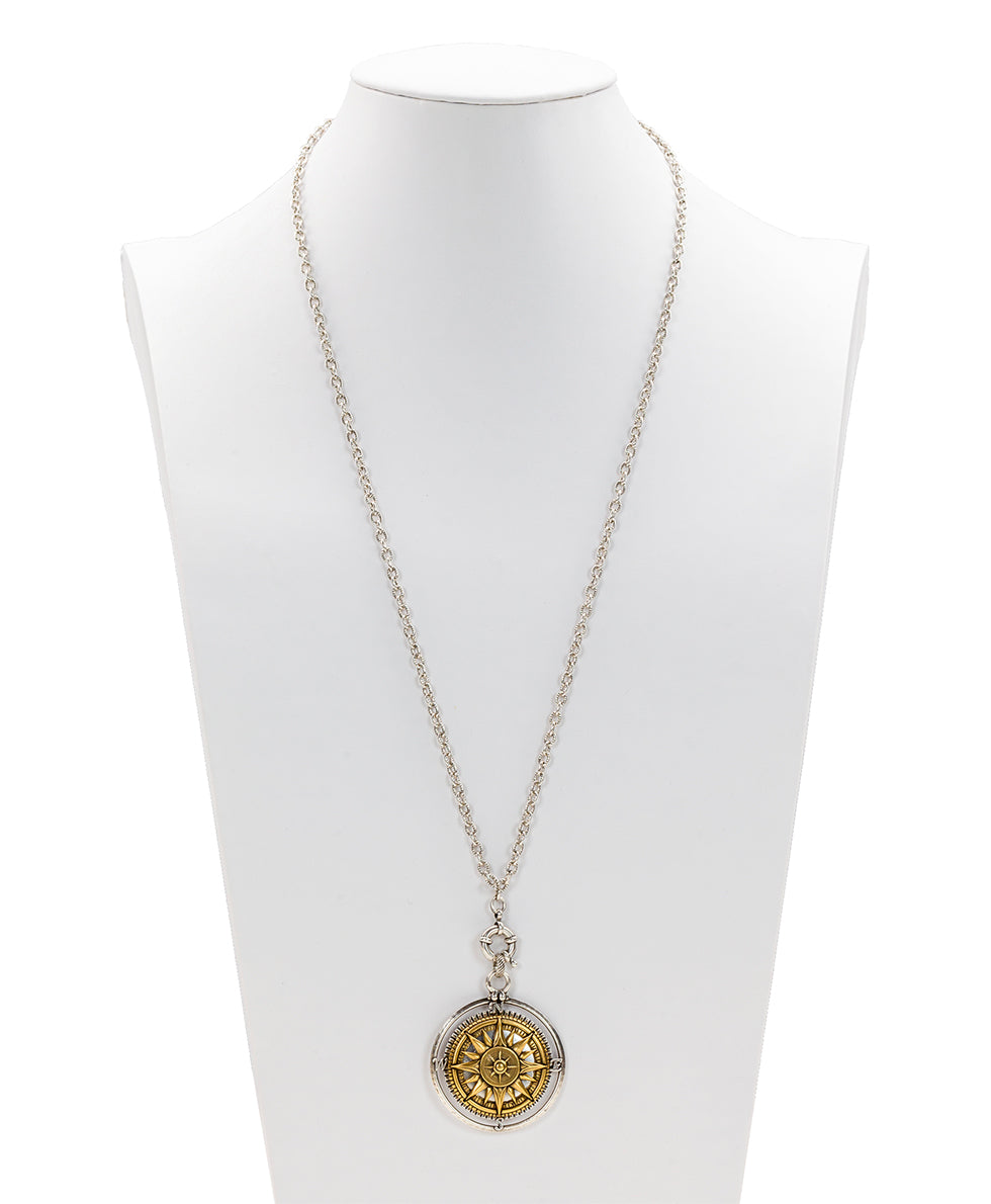 Compass Locket Pendant Necklace – Patricia Nash