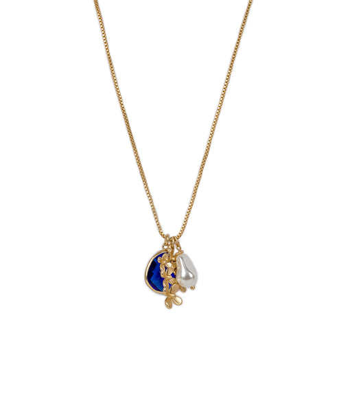 Charm Cluster Long Necklace - Le Fleur