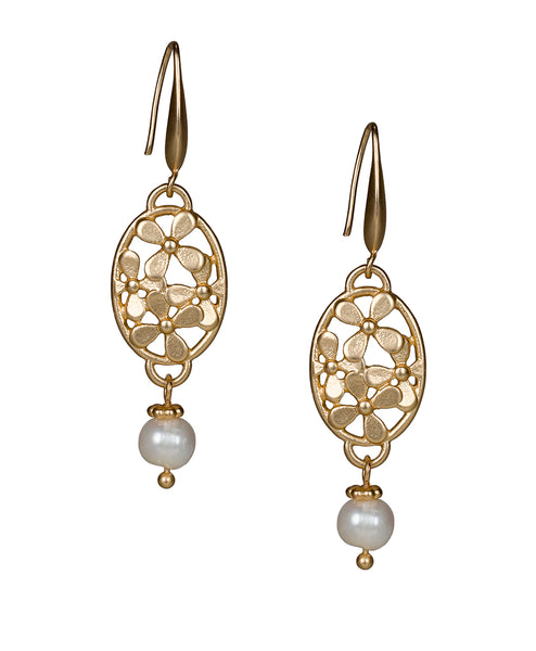 La Fleur Diamond Drop Earrings