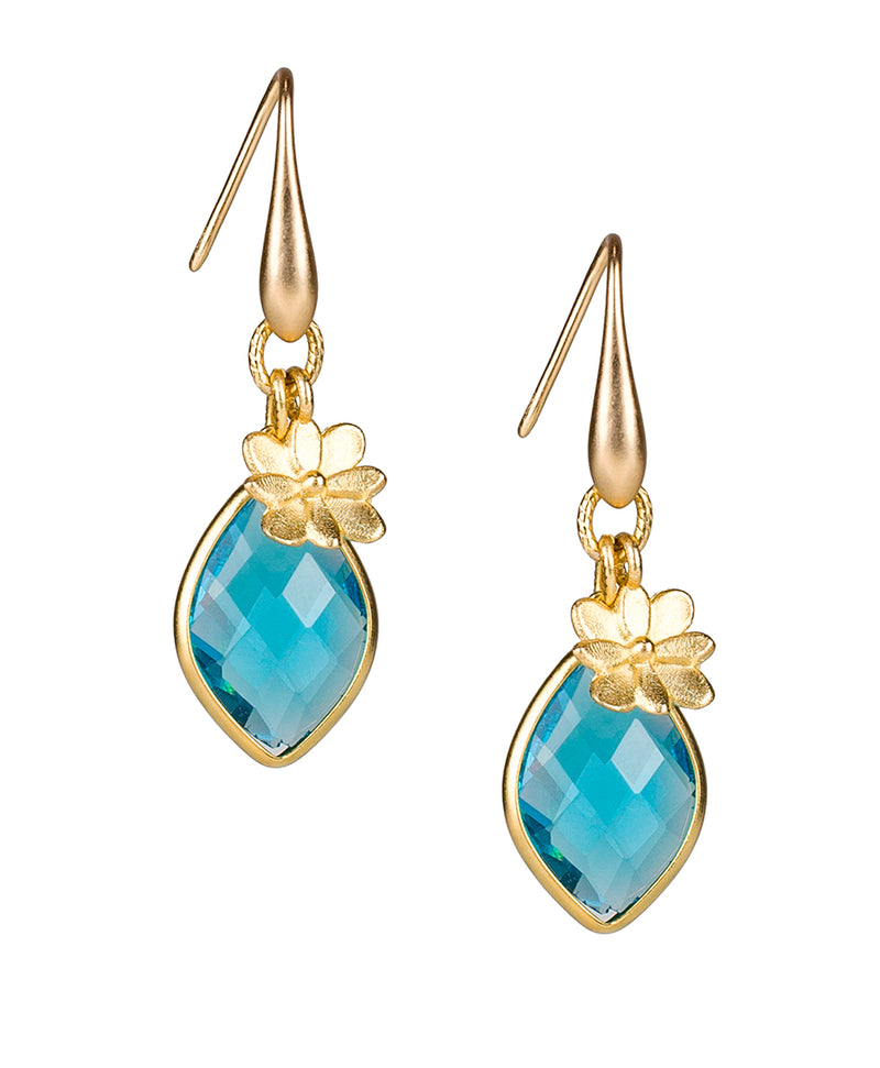 Marquis Flower Earrings - Le Fleur