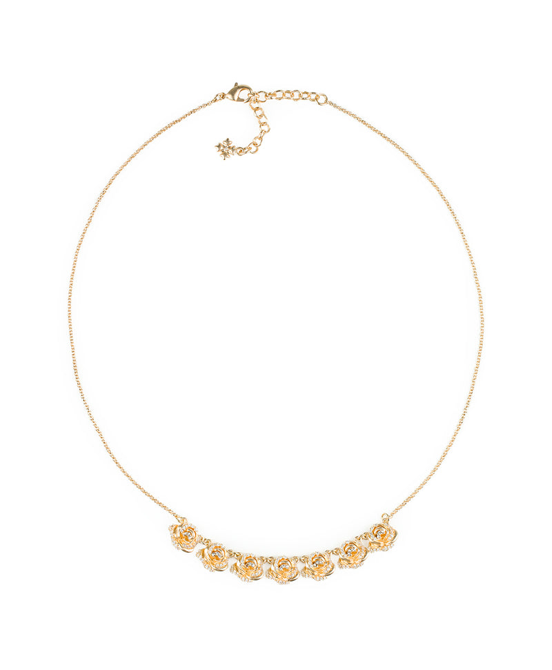 Pave Rose Necklace - Love and Roses