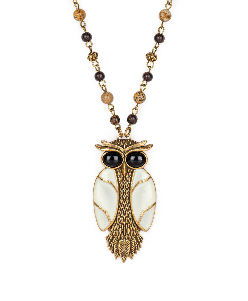 Owl Pendant Necklace - Night Owl