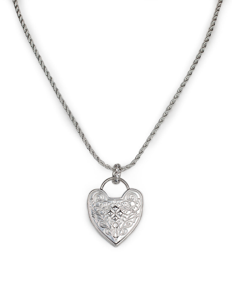 Heart Lock Pendant Necklace  - Heart