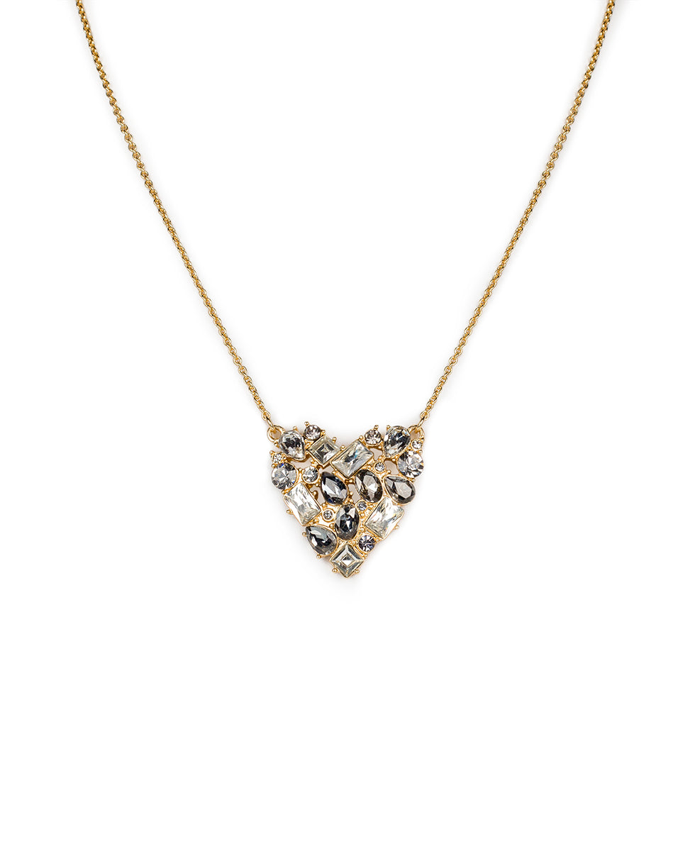 Pre-Owned Christian Dior Dior Heart Motif Rhinestone Brand Accessory  Necklace Ladies (Good) - Walmart.com
