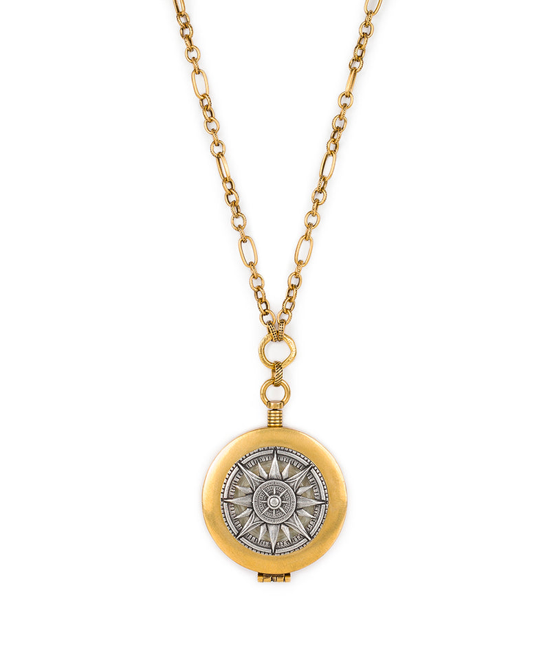 Compass Necklace - Compass Compact