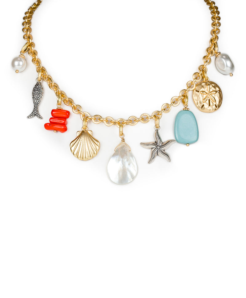 Charm Short Necklace - Seashore
