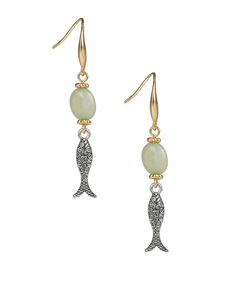 Fish Dangle Earrings - Seashore