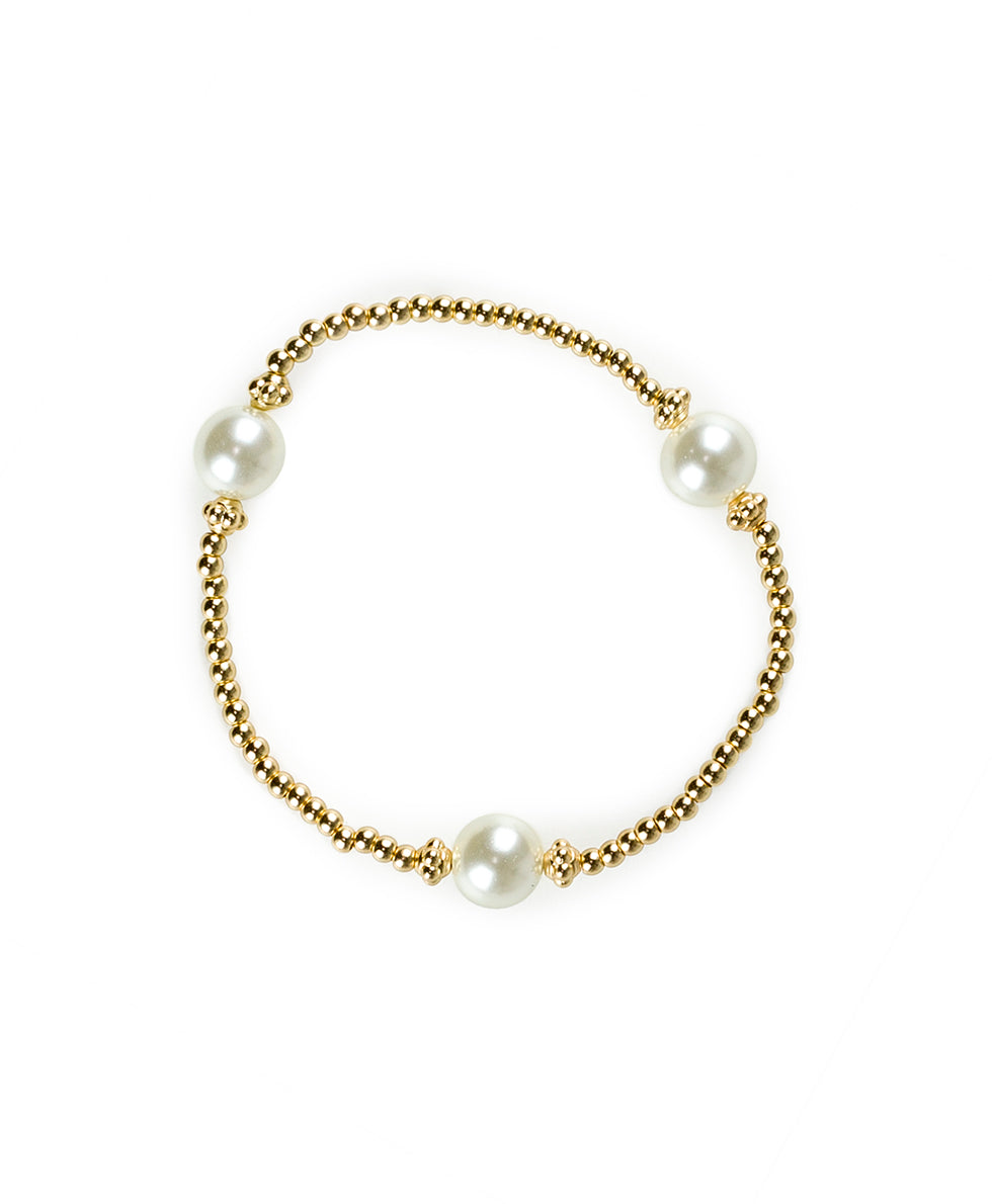 Pearl Stretch Bracelet Set - Pearl – Patricia Nash