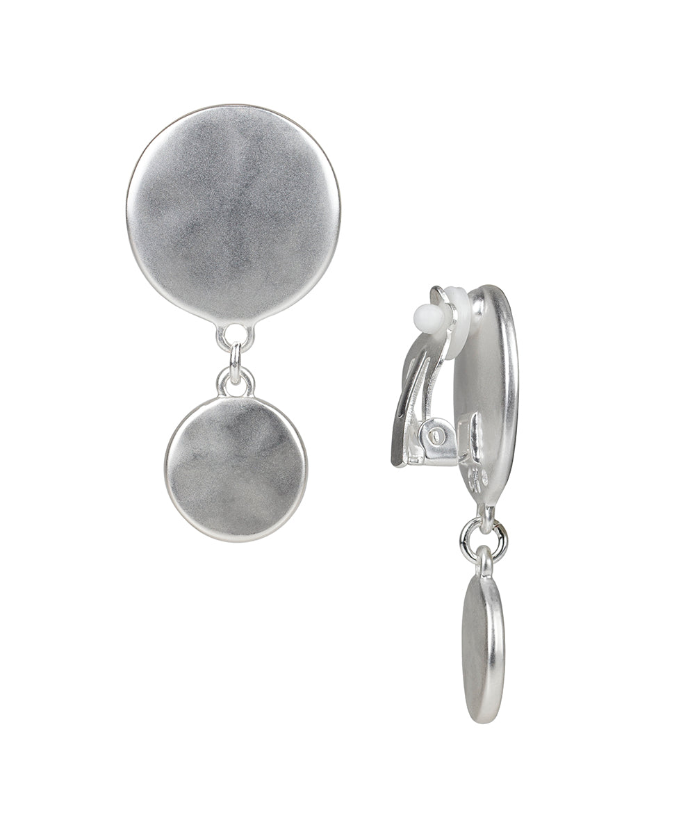 Female - Double Drop Earrings - Coin Bead - matte gold - by Patricia Nash - View 3 of 7