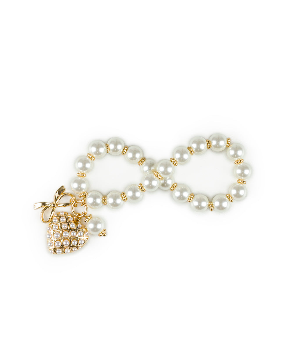 Female - Charm Stretch Bracelet - Gift Wrapped - matte gold - by Patricia Nash - View 2 of 3