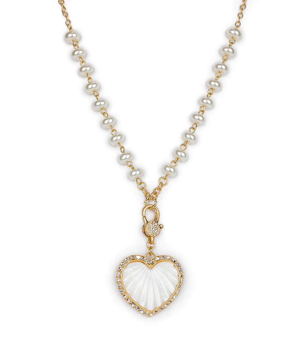 Removable Heart Necklace - Lovely Stone