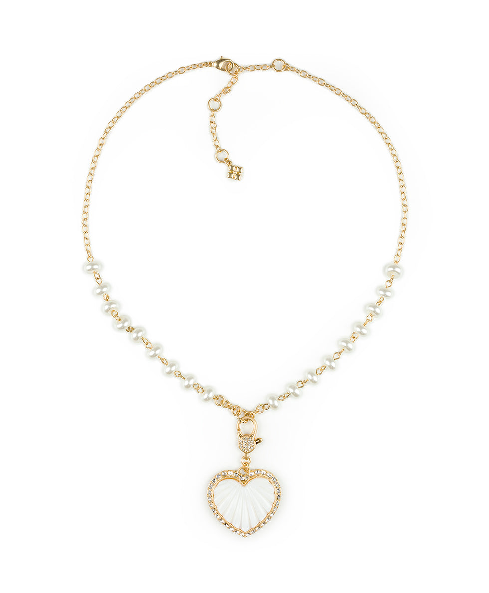 Removable Heart Necklace - Lovely Stone