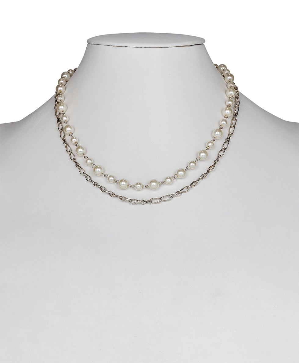 Female - Crown Necklace - Coin - antique gold / silver ox - by Patricia Nash - View 5 of 5