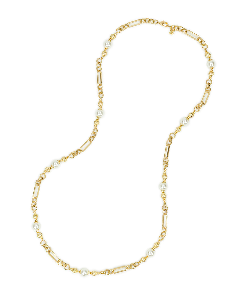Female - Station Necklace - Holiday Charm Collection - worn gold - by Patricia Nash - View 2 of 3
