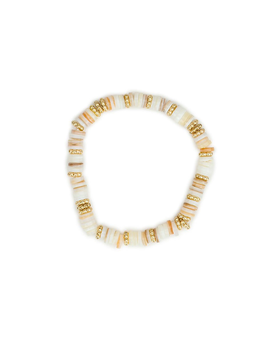 Female - Stretch Bracelet Set - Wood Butterfly Collection - worn gold - by Patricia Nash - View 3 of 5