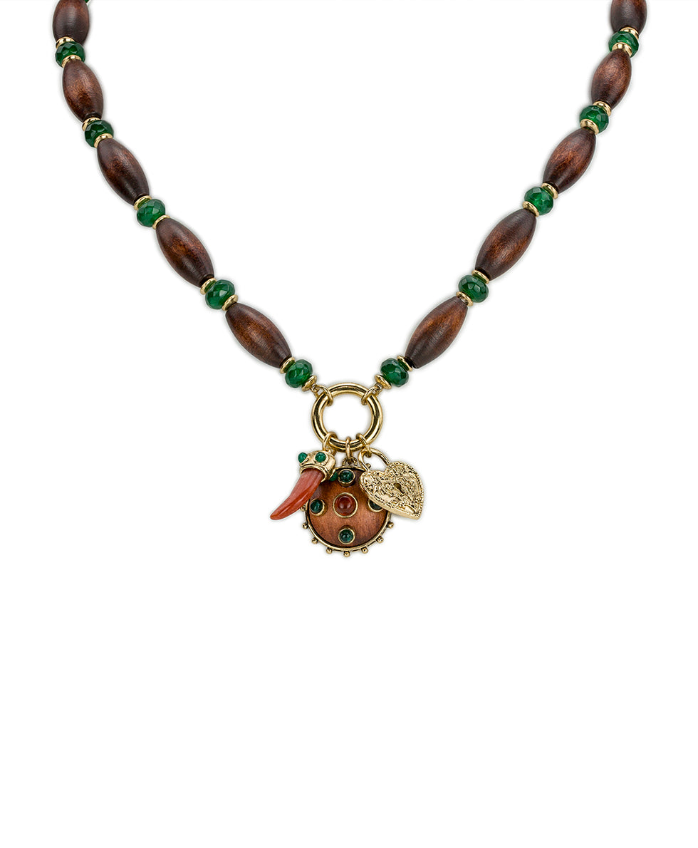 Female - Charm Necklace | Tree of Life Collection | Antique Gold - antique gold - by Patricia Nash - View 1 of 3