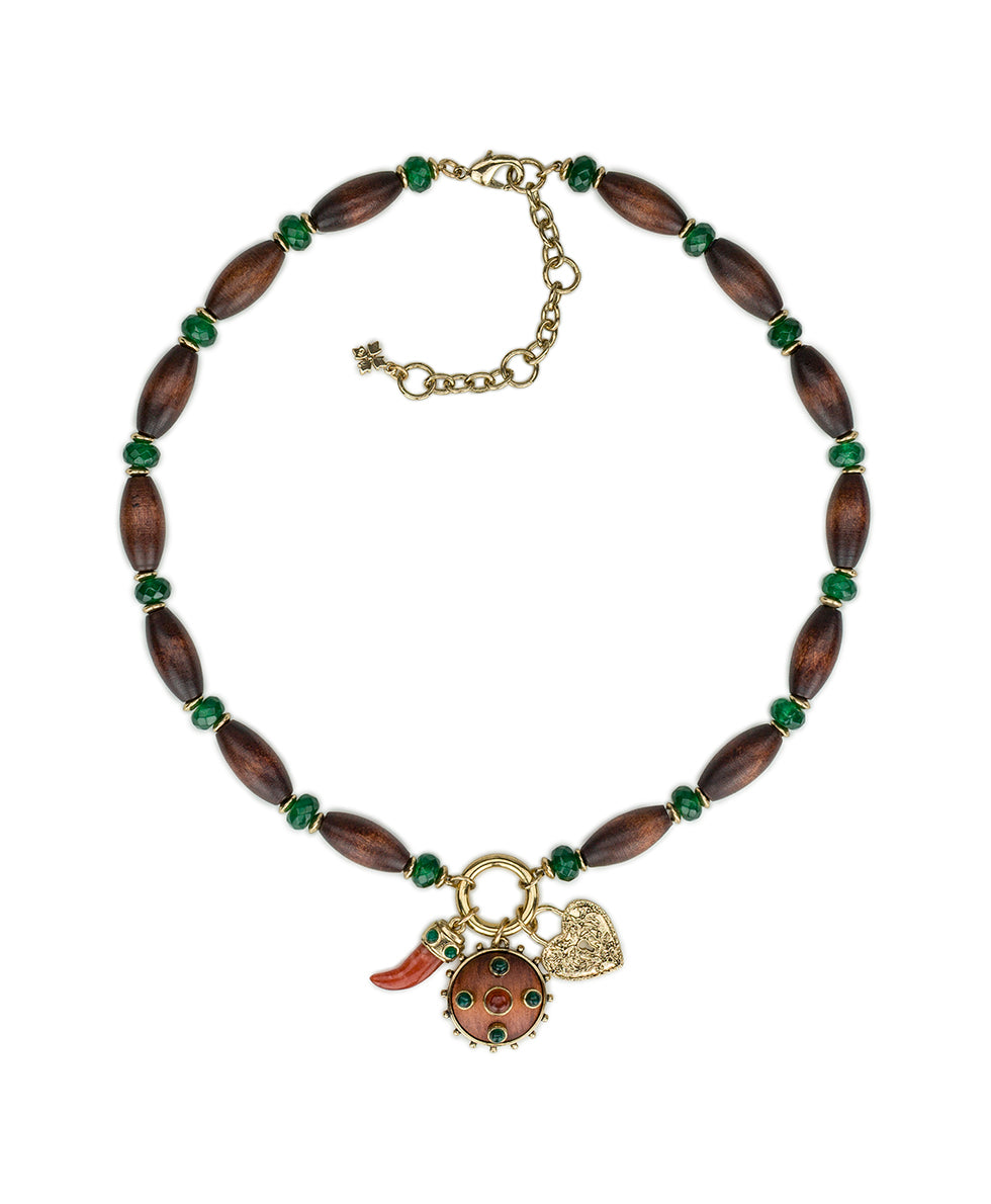 Female - Charm Necklace | Tree of Life Collection | Antique Gold - antique gold - by Patricia Nash - View 2 of 3