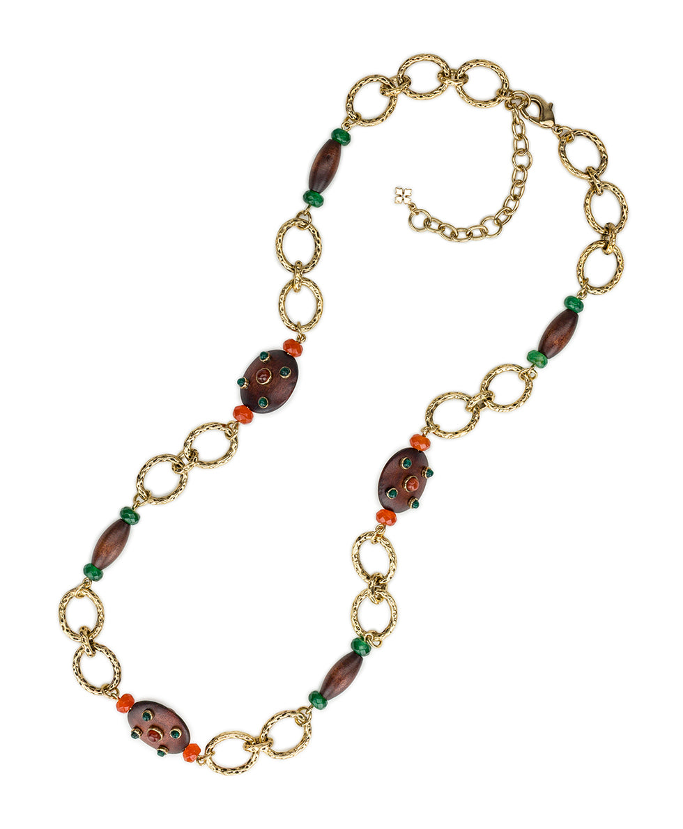 Female - Station Necklace | Tree of Life Collection | Antique Gold - antique gold - by Patricia Nash - View 2 of 4