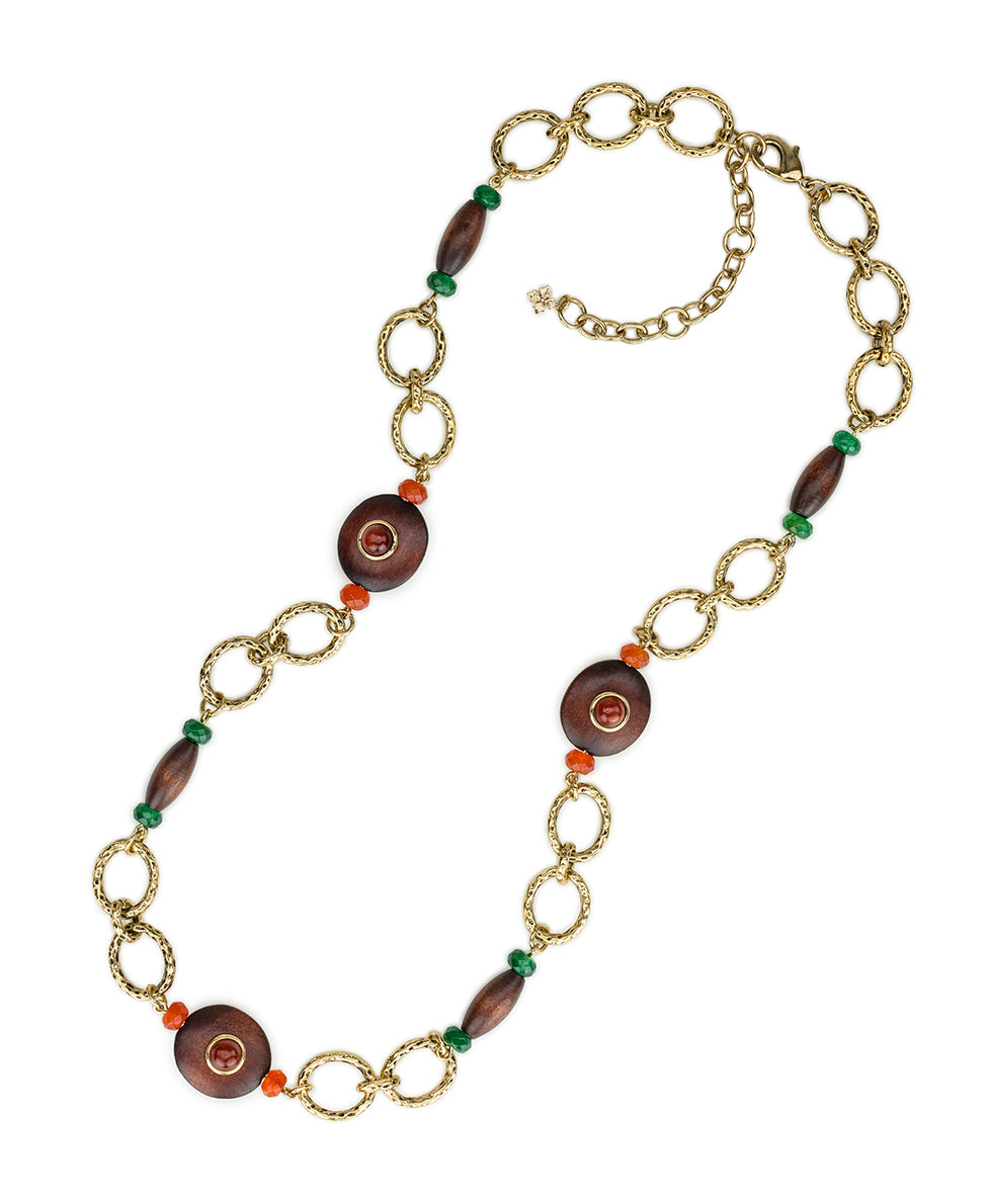 Female - Station Necklace | Tree of Life Collection | Antique Gold - antique gold - by Patricia Nash - View 3 of 4