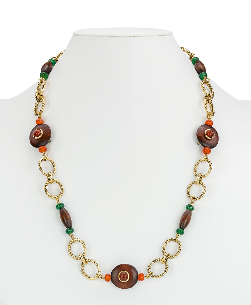 Female - Station Necklace | Tree of Life Collection | Antique Gold - antique gold - by Patricia Nash - View 4 of 4