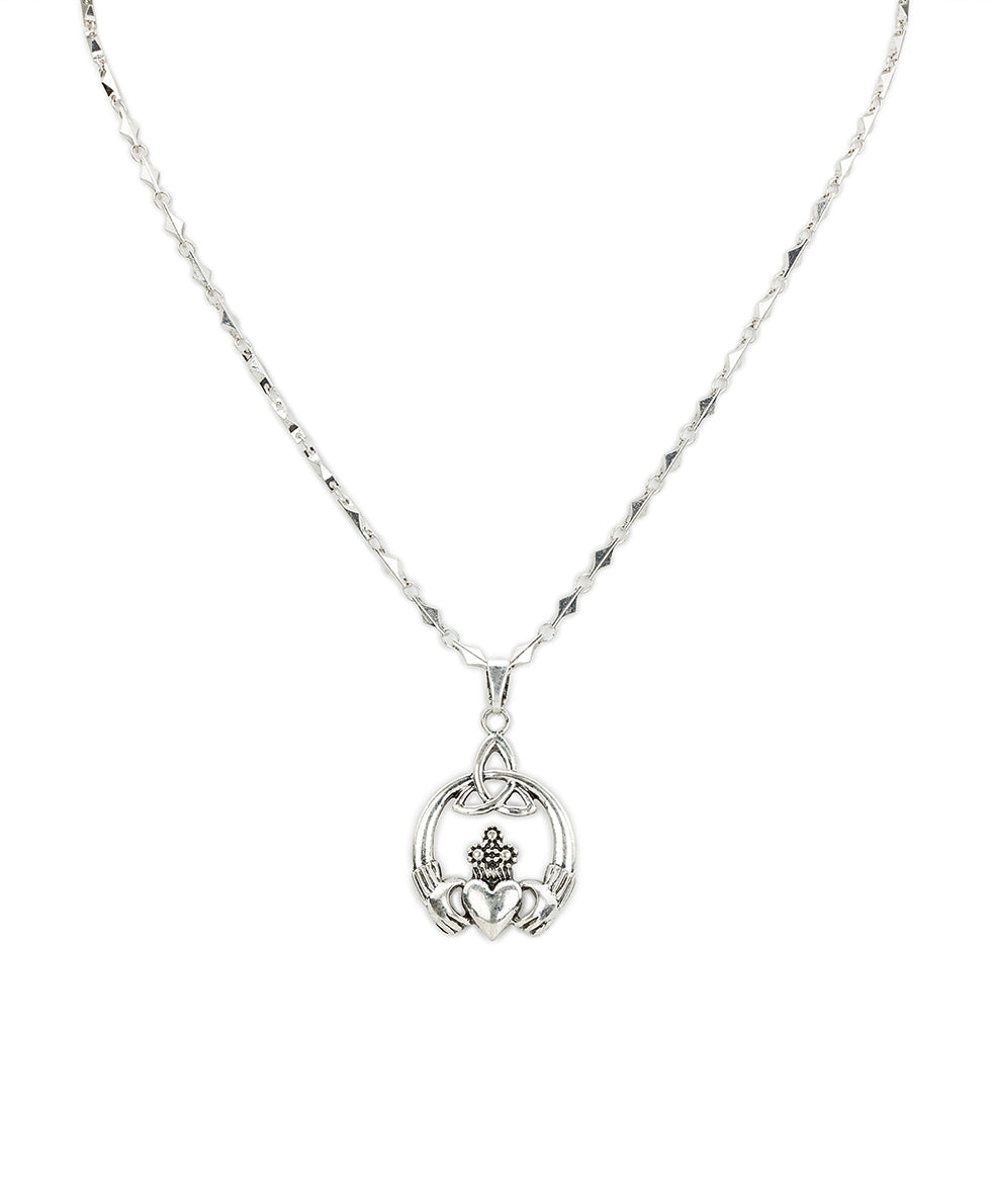 Female - Triquetra Charm Necklace | Claddagh Collection | Silver Ox - silver ox - by Patricia Nash - View 1 of 3