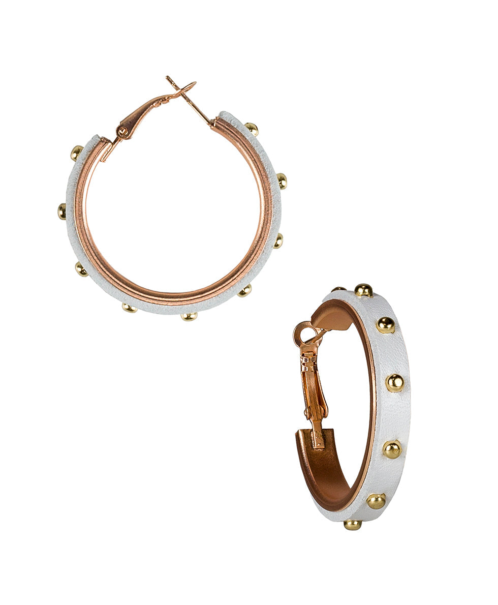 Colette Studded Hoops - Studded and Stacked