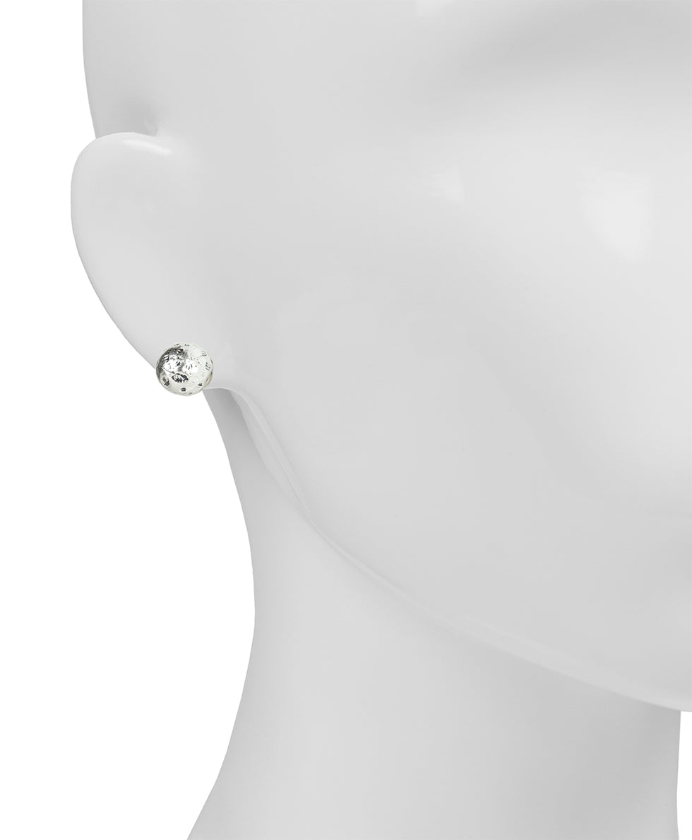 Hammered Ball Stud Earrings - Not So Basics - egyptian gold - by Patricia Nash - View 4 of 6