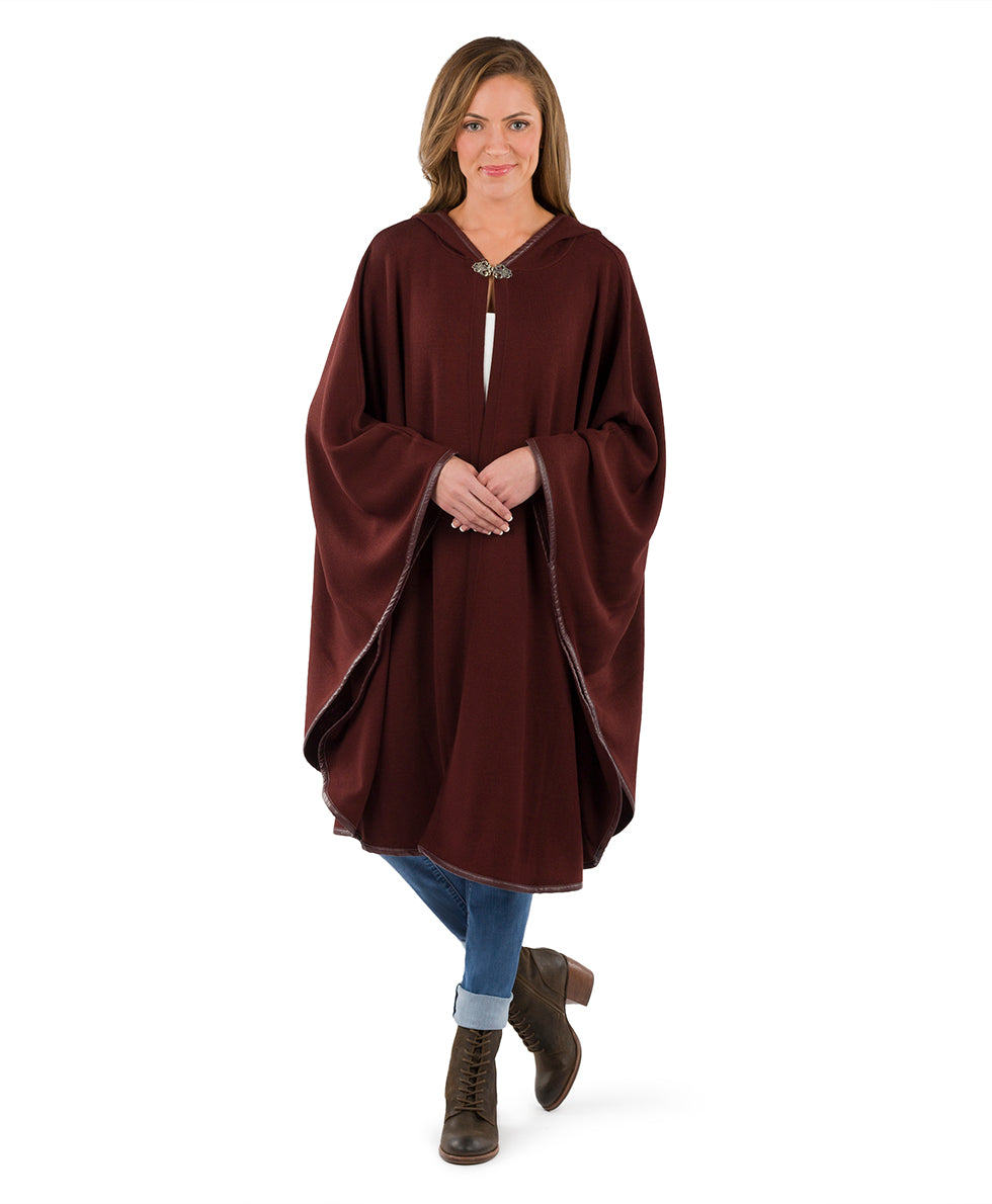 Hooded Cape with Clasp - Vintage - black - by Patricia Nash - View 25 of 62