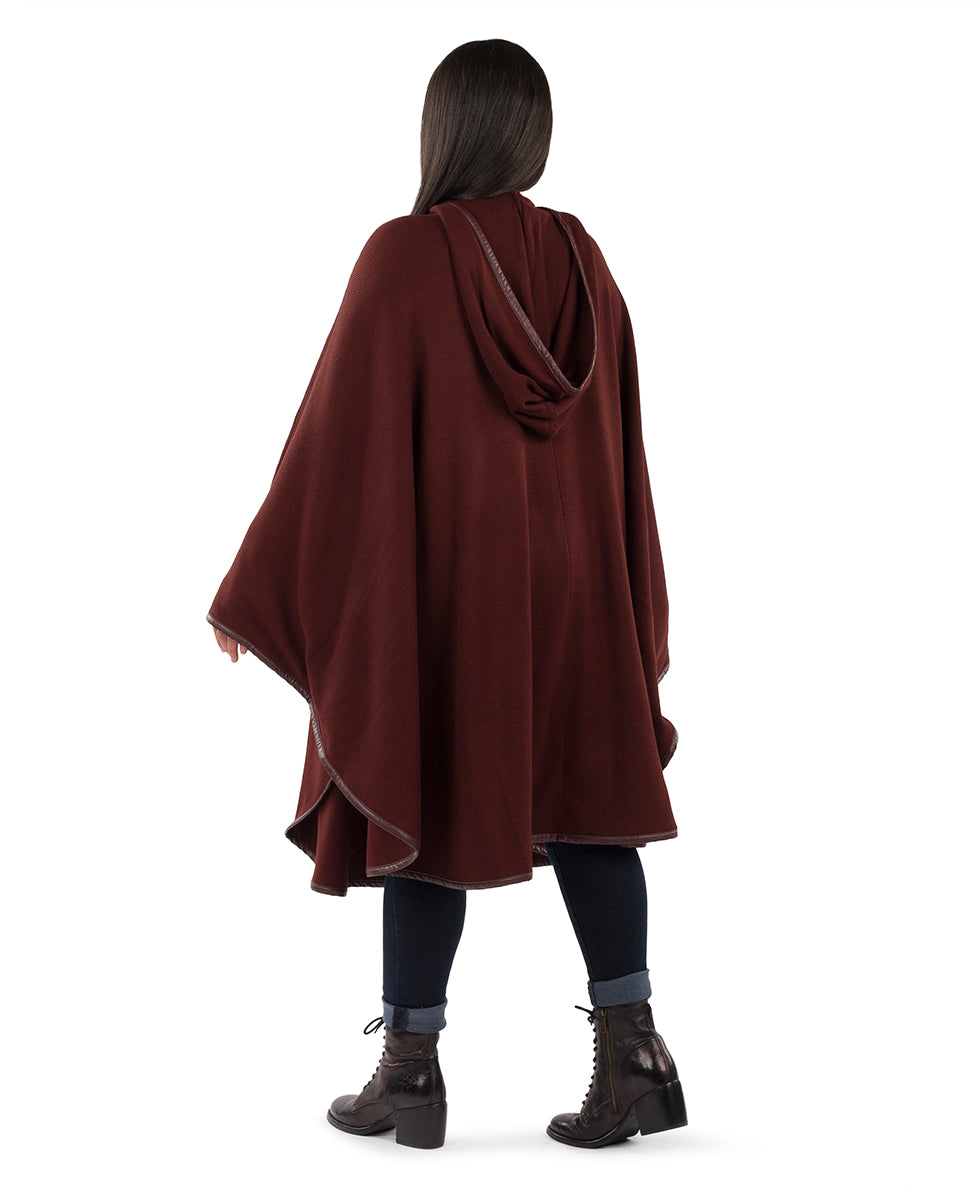 Hooded Cape with Clasp - Vintage - black - by Patricia Nash - View 31 of 62