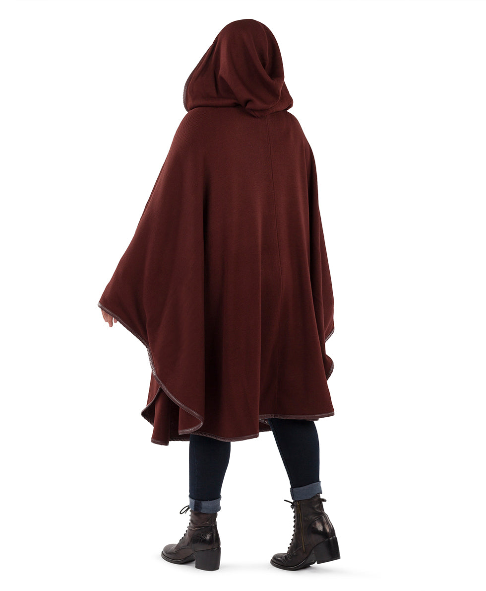 Hooded Cape with Clasp - Vintage - black - by Patricia Nash - View 32 of 62