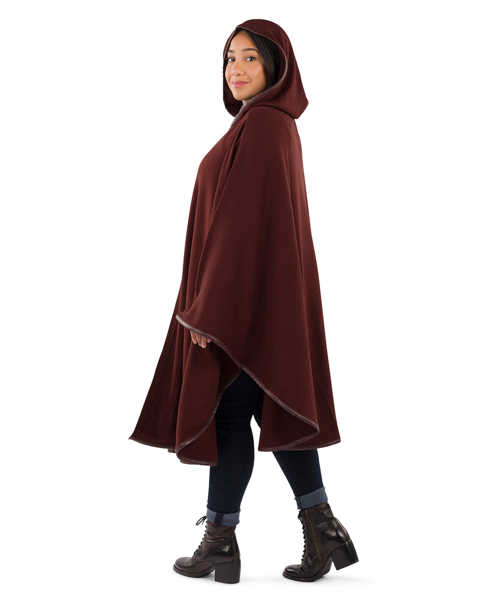 Hooded Cape with Clasp - Vintage - black - by Patricia Nash - View 34 of 62