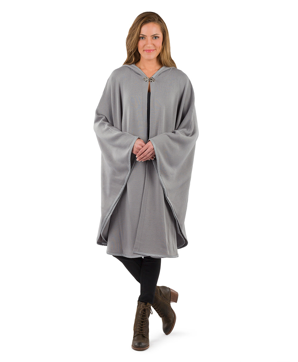Hooded Cape with Clasp - Vintage - black - by Patricia Nash - View 47 of 62