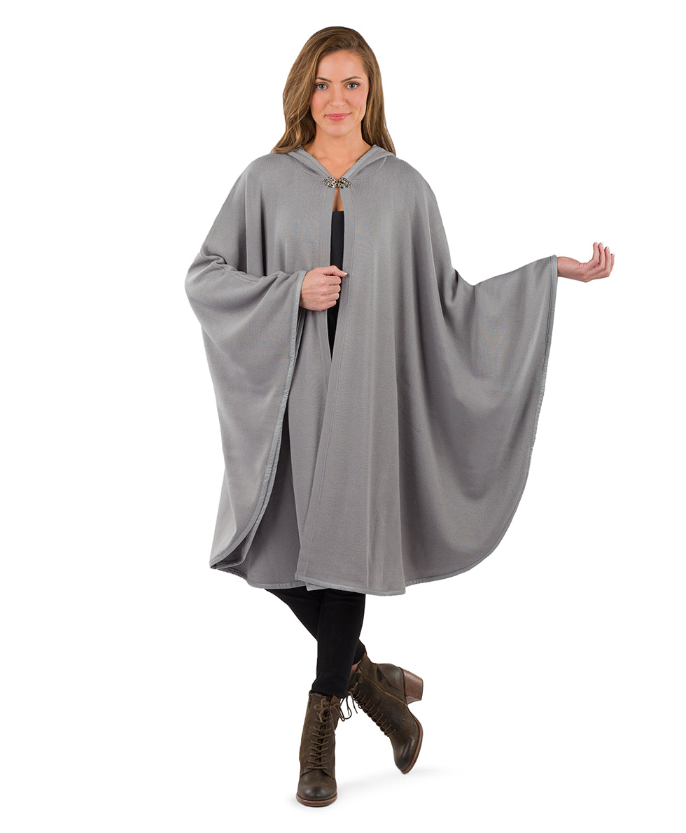Hooded Cape with Clasp - Vintage - black - by Patricia Nash - View 50 of 62