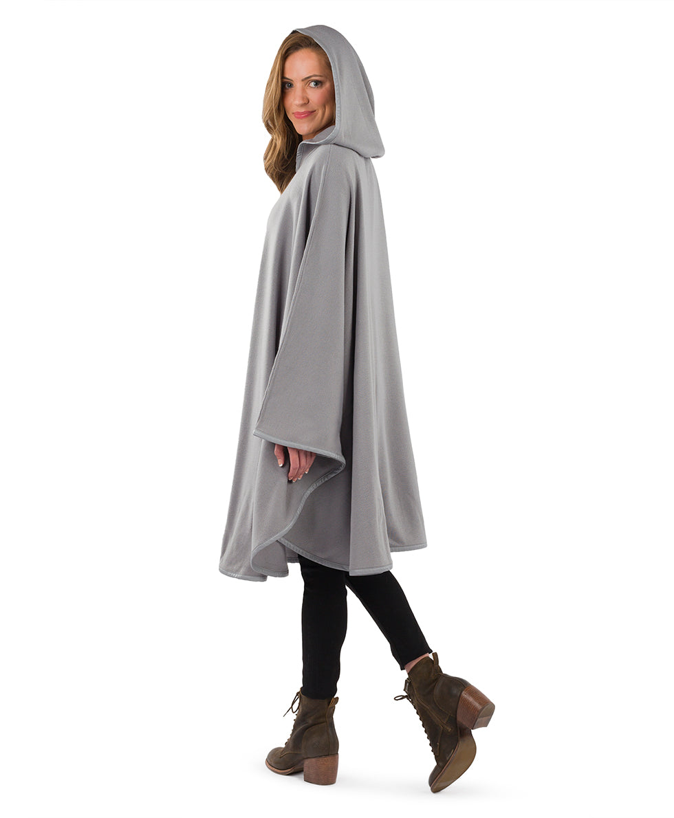 Hooded Cape with Clasp - Vintage - black - by Patricia Nash - View 51 of 62