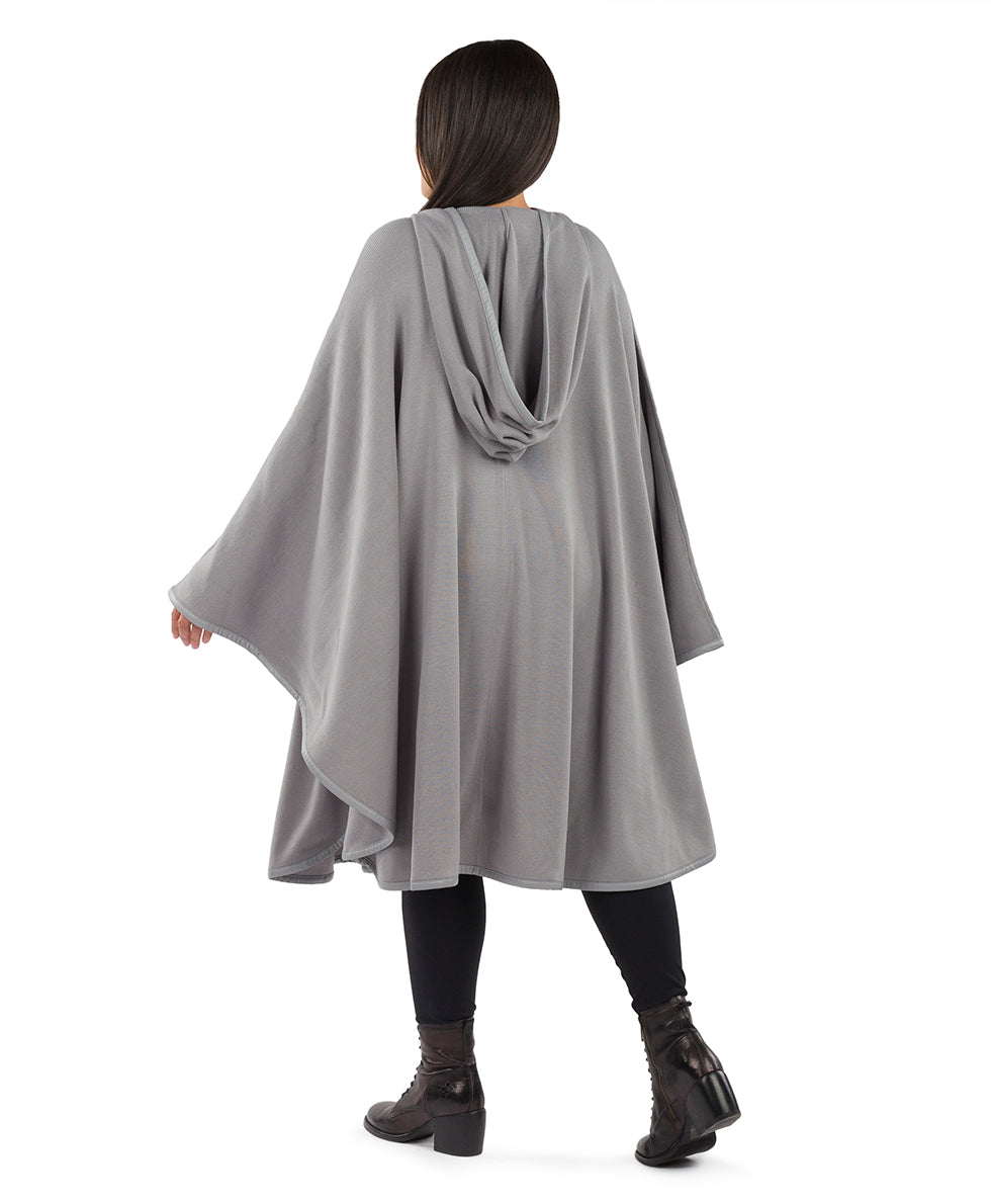 Hooded Cape with Clasp - Vintage - black - by Patricia Nash - View 53 of 62