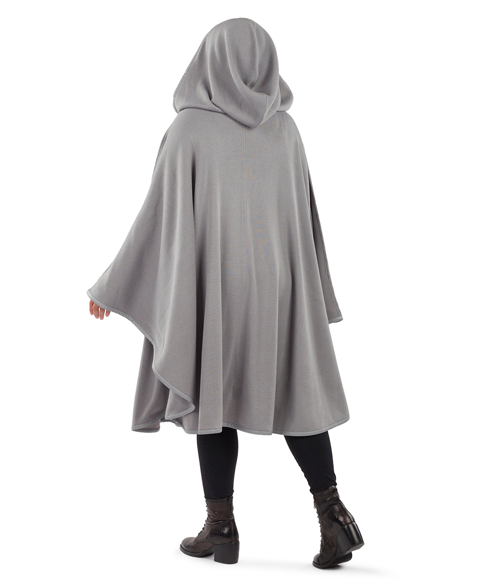 Hooded Cape with Clasp - Vintage - black - by Patricia Nash - View 54 of 62