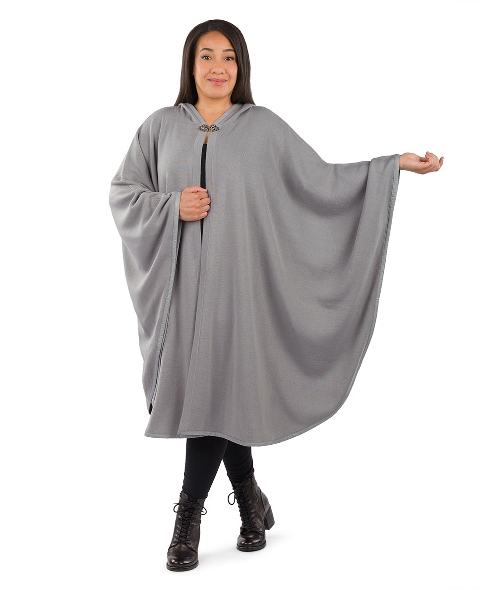 Hooded Cape with Clasp - Vintage - black - by Patricia Nash - View 55 of 62