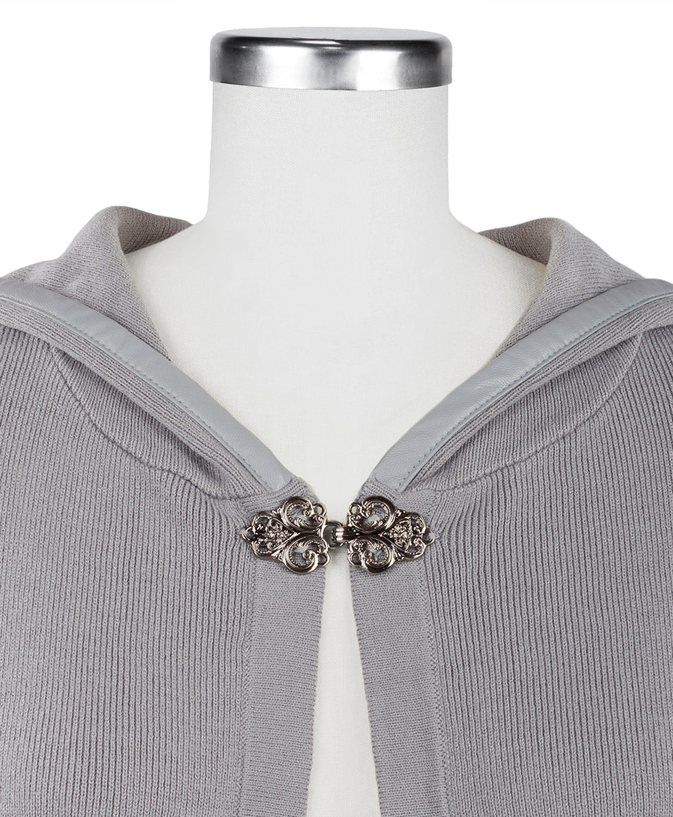Hooded Cape with Clasp - Vintage - black - by Patricia Nash - View 57 of 62