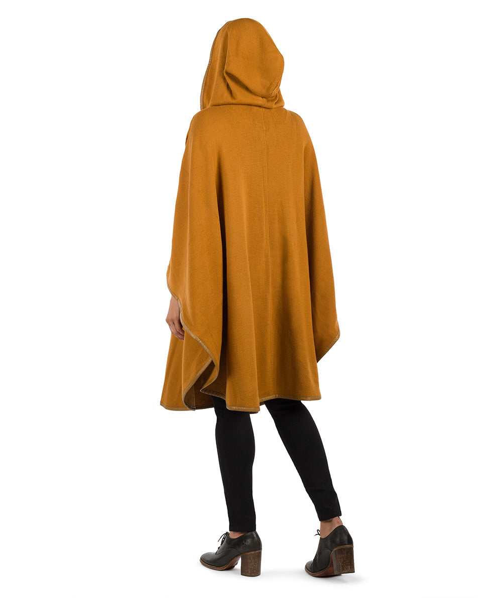 Hooded Cape with Clasp - Vintage - black - by Patricia Nash - View 15 of 62