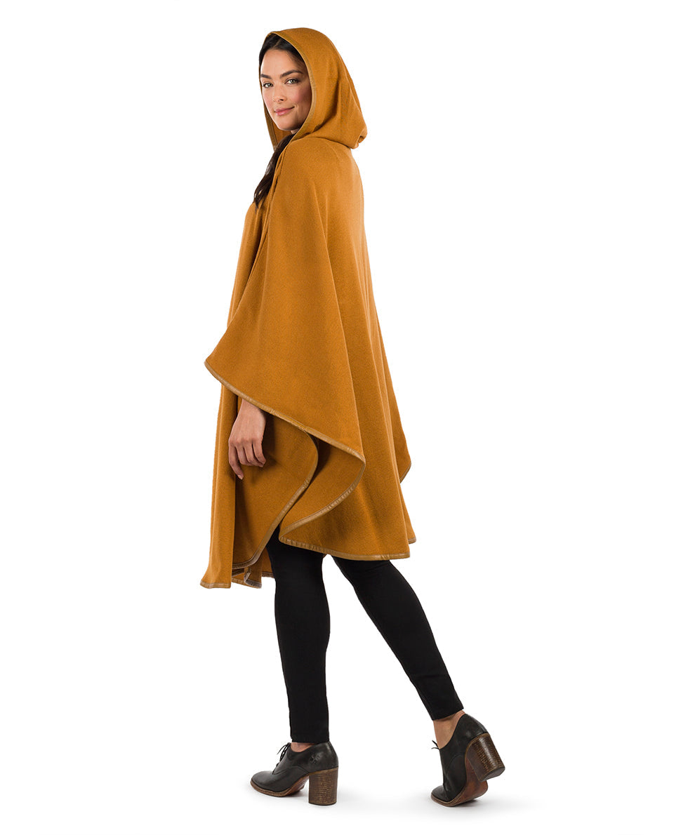 Hooded Cape with Clasp - Vintage - black - by Patricia Nash - View 17 of 62