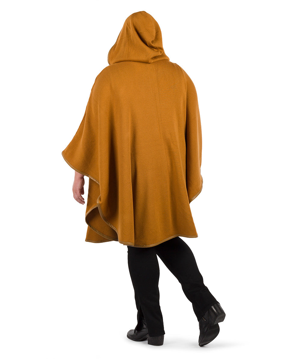 Hooded Cape with Clasp - Vintage - black - by Patricia Nash - View 20 of 62