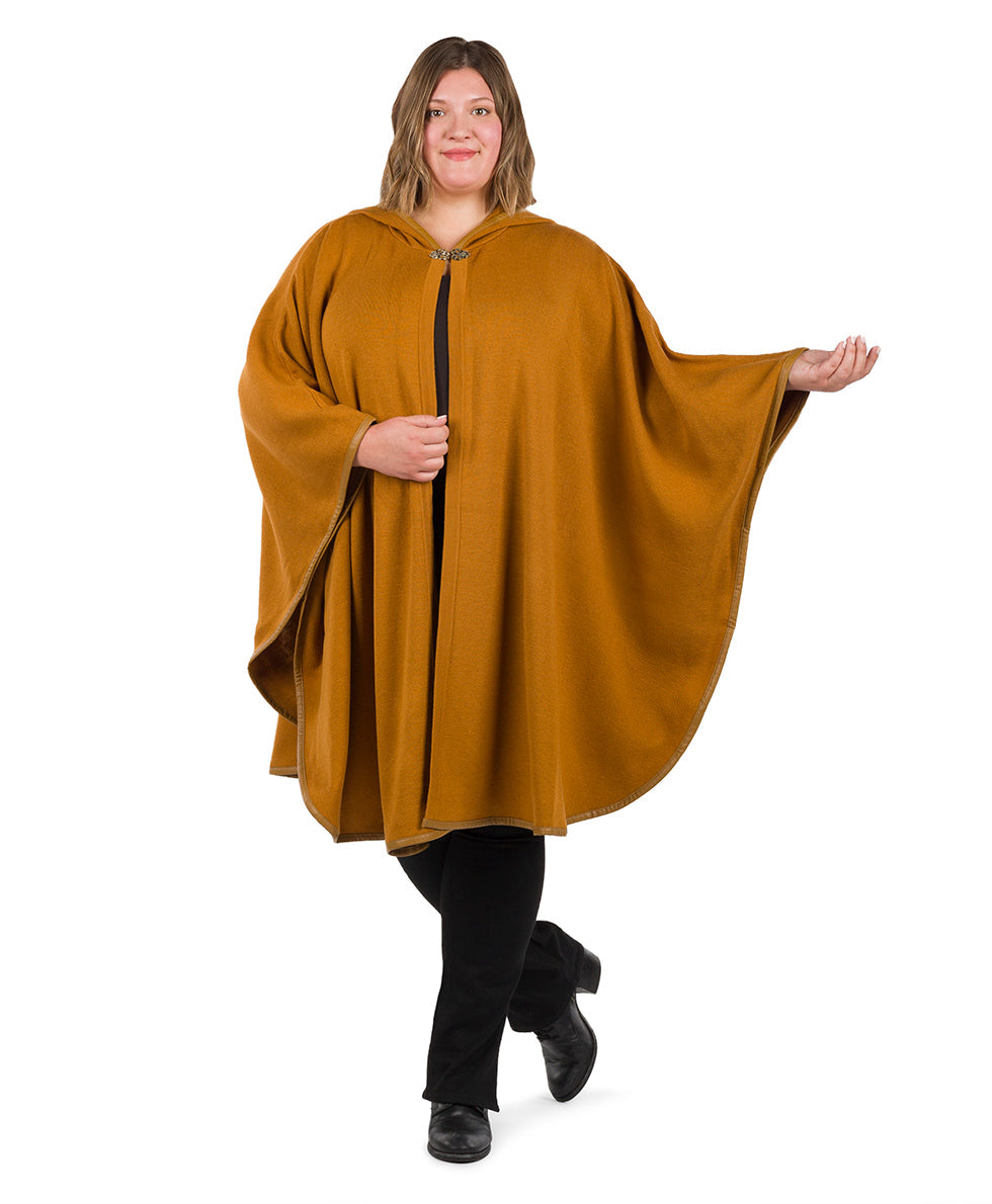 Hooded Cape with Clasp - Vintage - black - by Patricia Nash - View 21 of 62