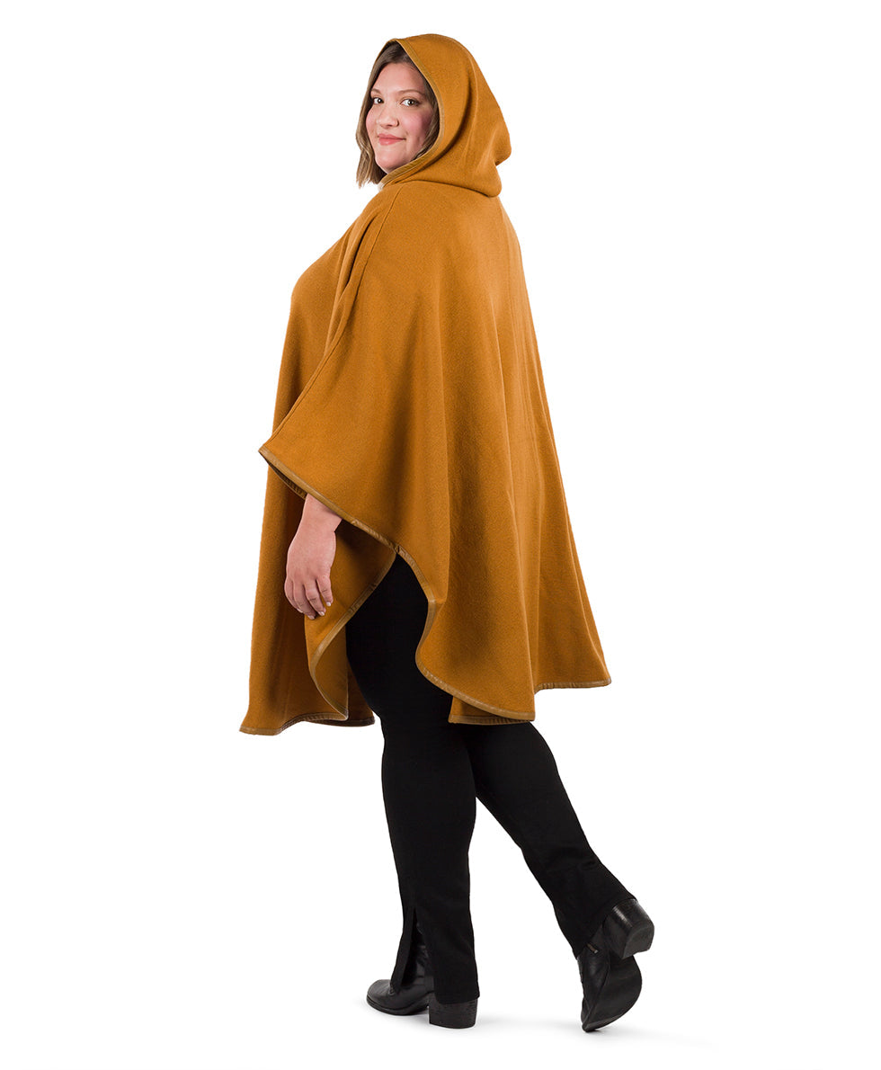 Hooded Cape with Clasp - Vintage - black - by Patricia Nash - View 22 of 62