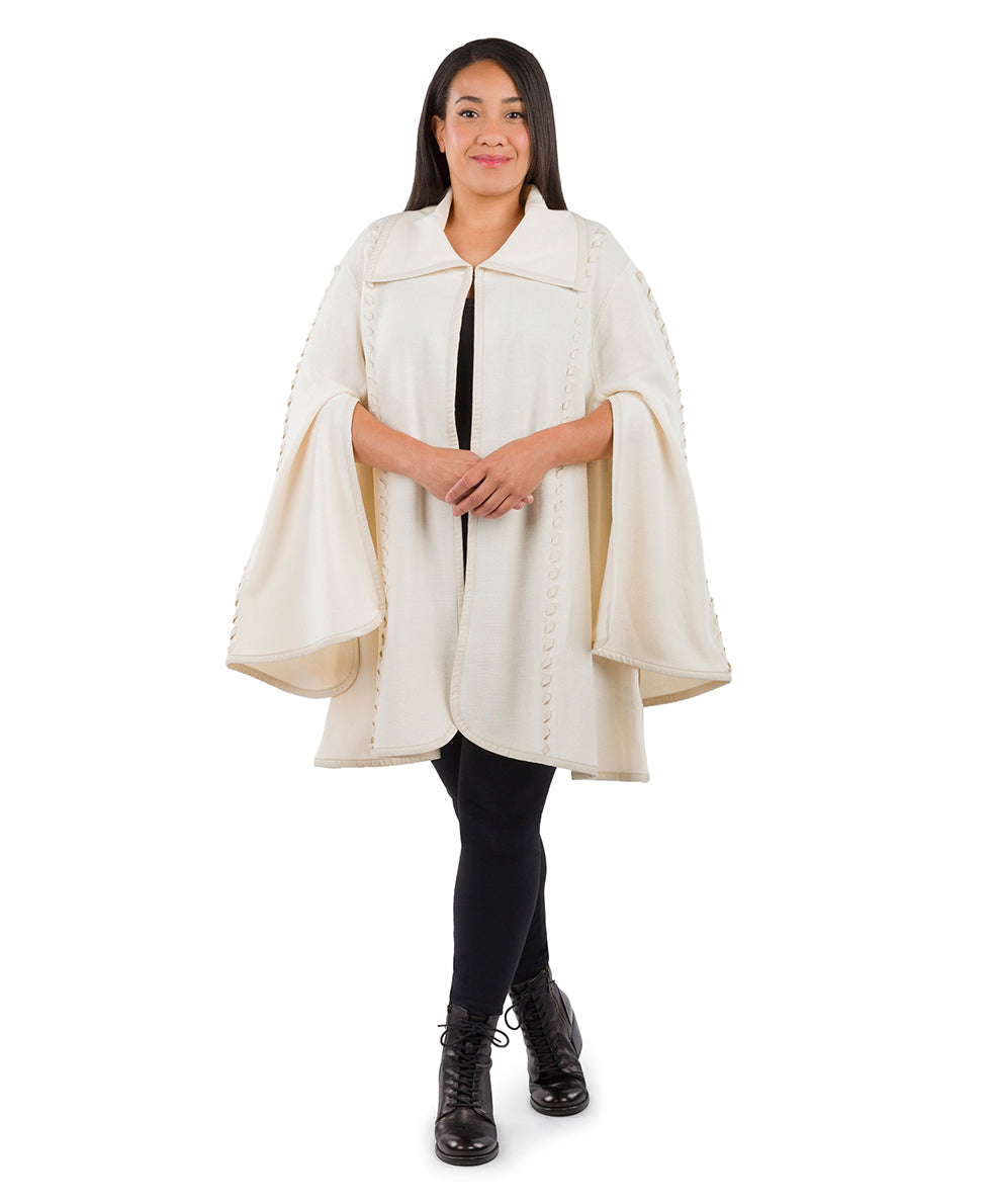 Sleeved Cape - Vintage - maroon - by Patricia Nash - View 45 of 67