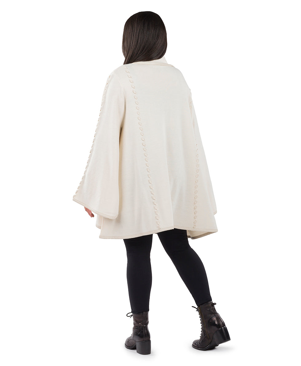 Sleeved Cape - Vintage - maroon - by Patricia Nash - View 47 of 67