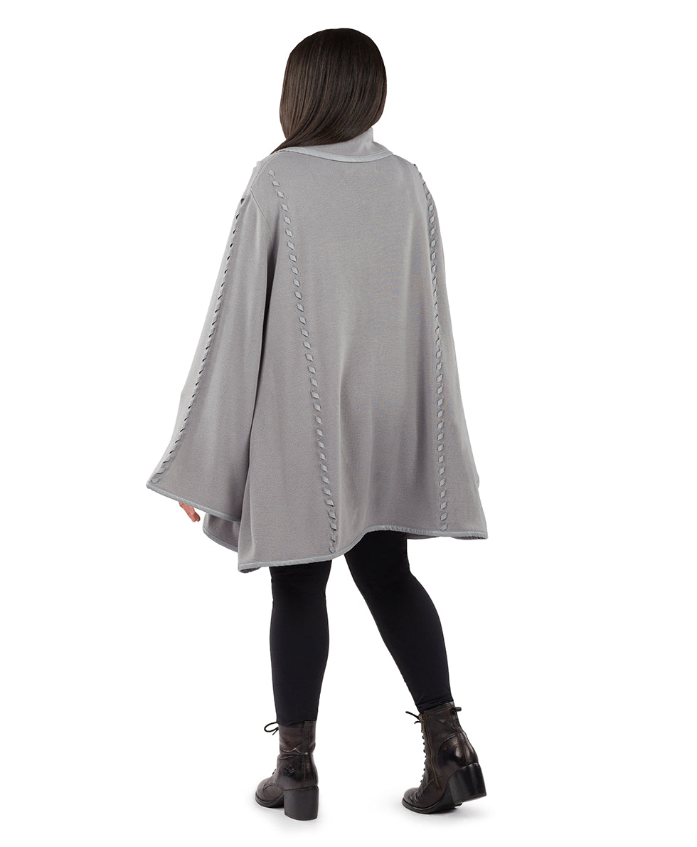Sleeved Cape - Vintage - maroon - by Patricia Nash - View 37 of 67